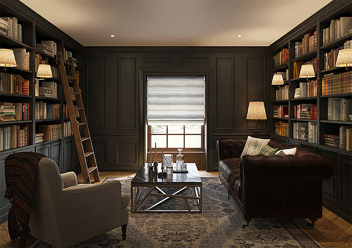 Ombre Velvet, Overcast - Roman Blind - Image 8